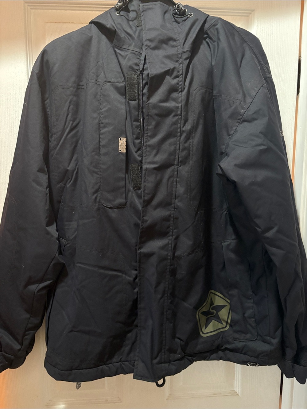 SESSIONS Men's Black Ski & Snowboard Jacket with Hood